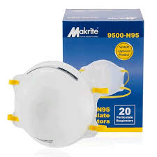 Makrite N95 Masks- NIOSH Approved (20 per box)